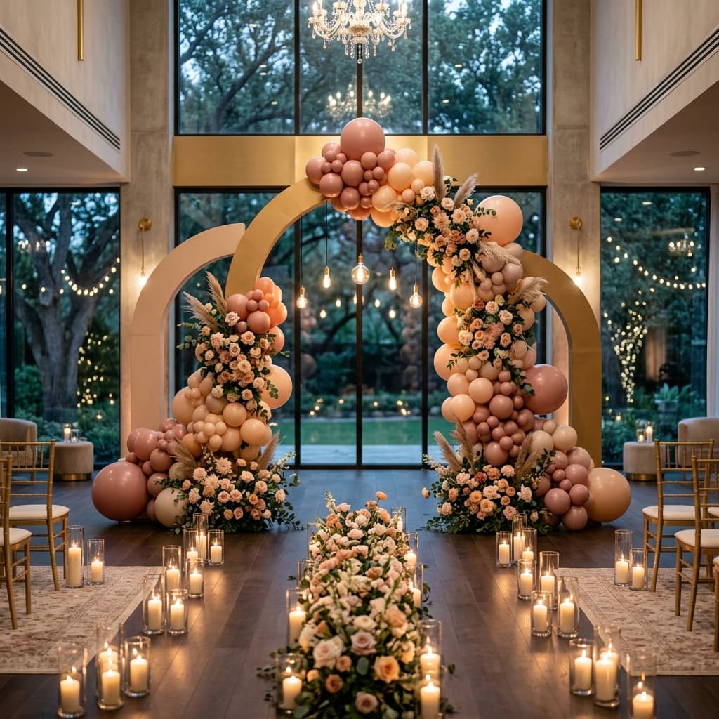 Decoração de casamento luxuosa